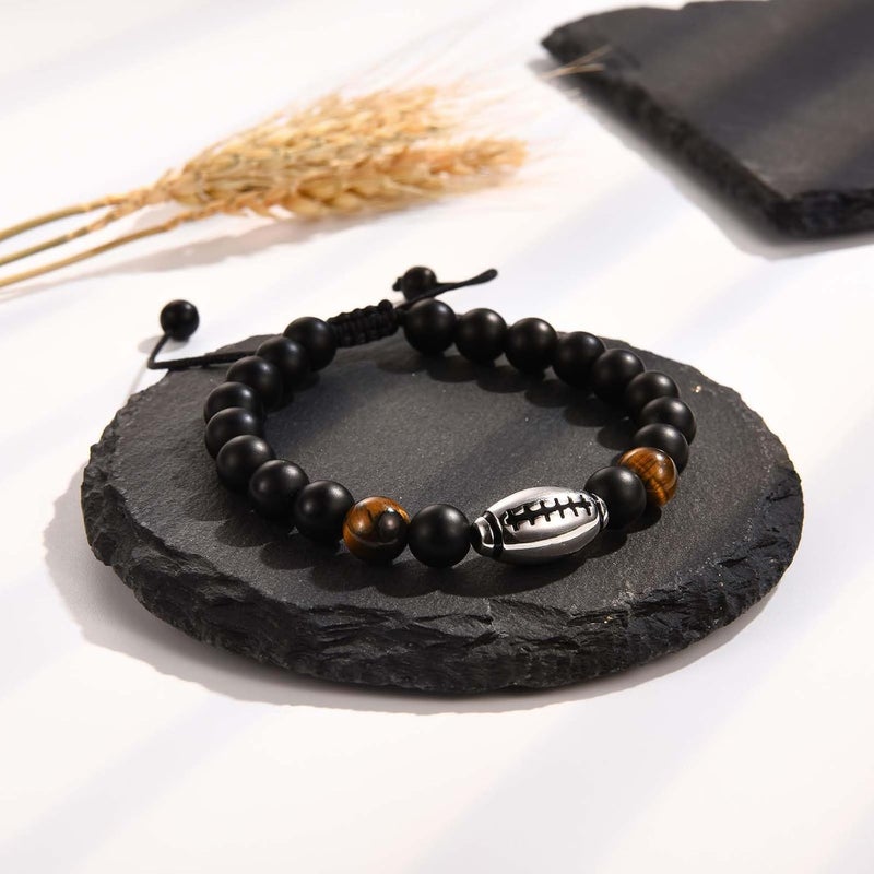 EFVISD Store Soccer Football Basketball Baseball Hockey Bracelet Gifts for Boys Players Team Lovers Son Grandson Brother Nephew Friend as Birthday/Valentines Day/Graduation/Back to School/Christmas Gifts - Image 3